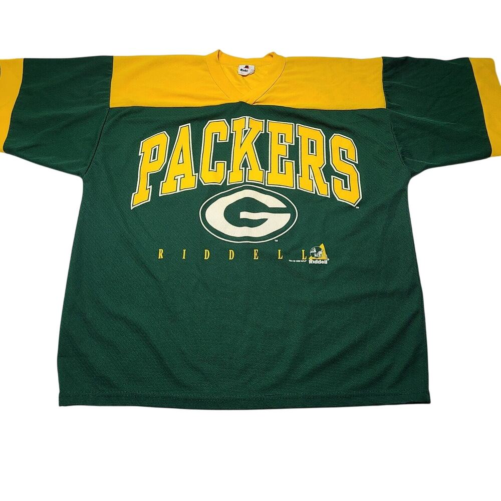 Vintage Green Bay Packers Jersey Shirt Men's Large 90s Riddell 1996 NFL
